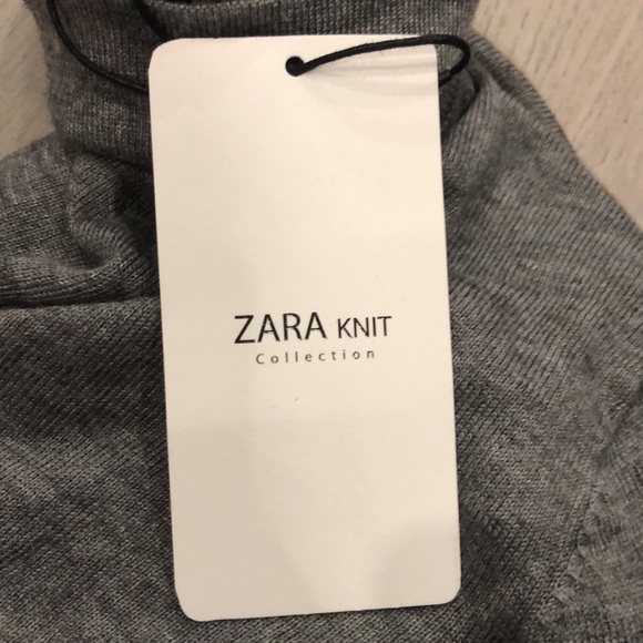 NWT/Zara/Knit Mock Turtleneck/Size M/Grey - Picture 4 of 4
